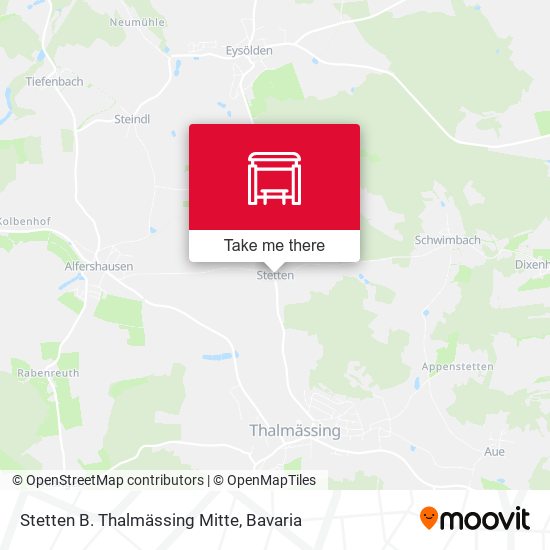 Stetten B. Thalmässing Mitte map