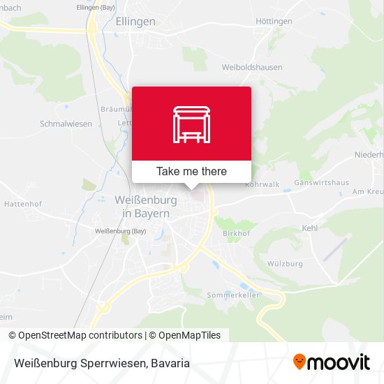 Карта Weißenburg Sperrwiesen