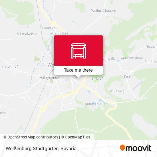 Карта Weißenburg Stadtgarten