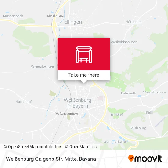 Карта Weißenburg Galgenb.Str. Mitte