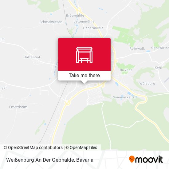 Weißenburg An Der Gebhalde map