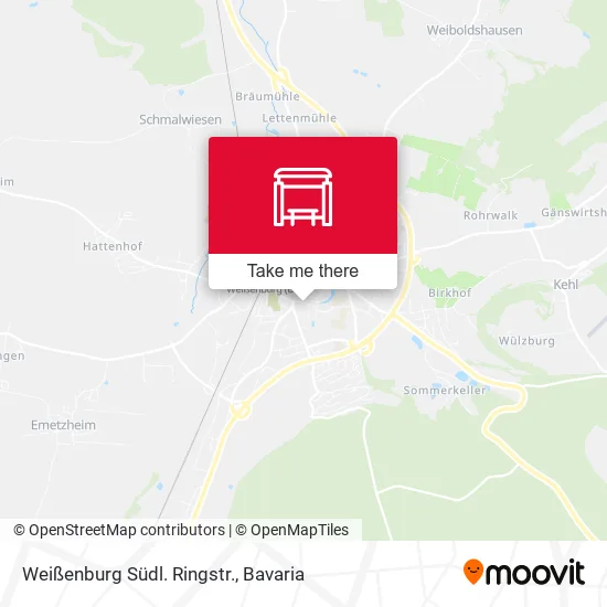 Карта Weißenburg Südl. Ringstr.