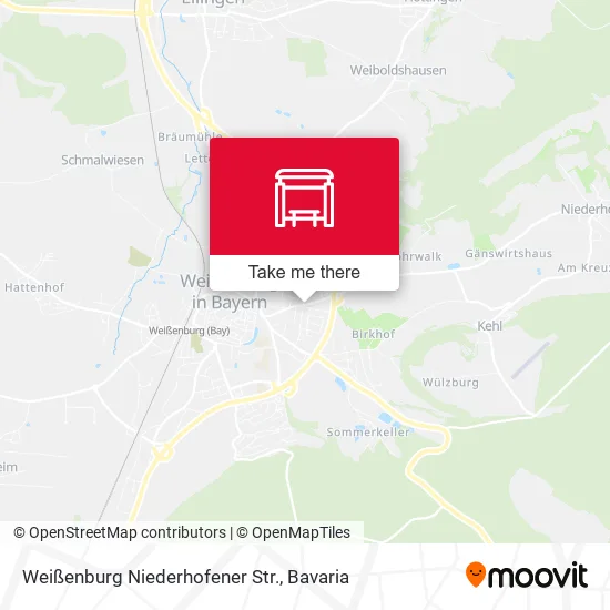 Карта Weißenburg Niederhofener Str.