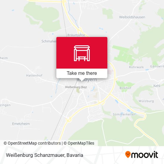 Weißenburg Schanzmauer map