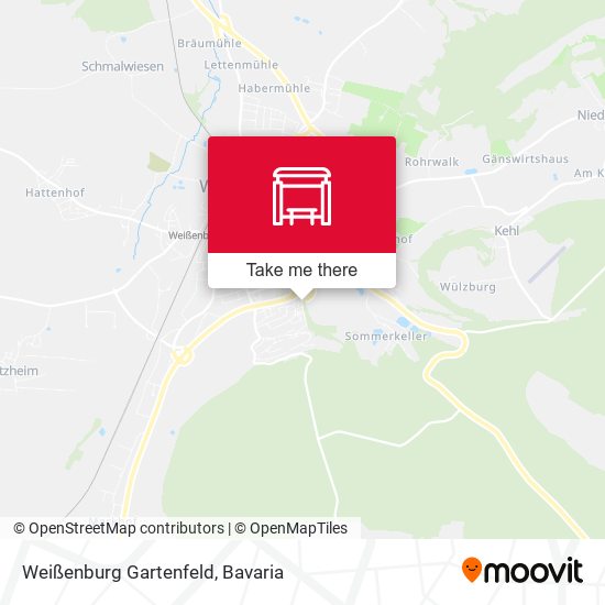 Weißenburg Gartenfeld map