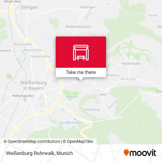 Weißenburg Rohrwalk map