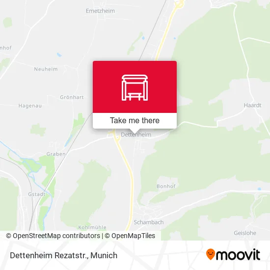 Карта Dettenheim Rezatstr.