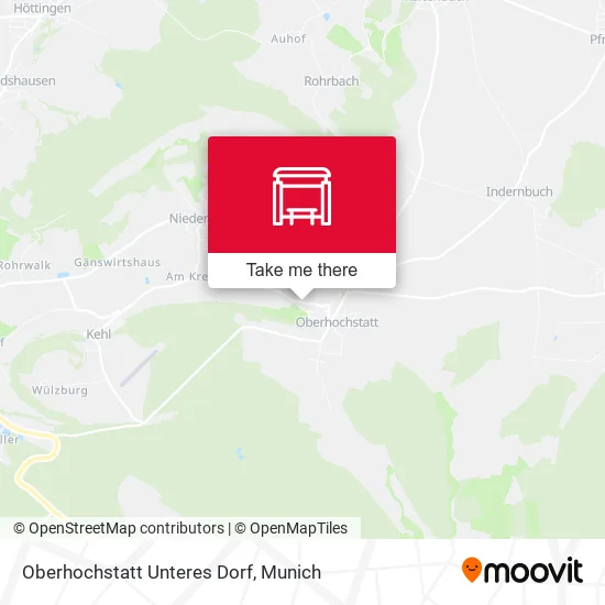 Карта Oberhochstatt Unteres Dorf