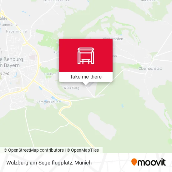 Карта Wülzburg am Segelflugplatz