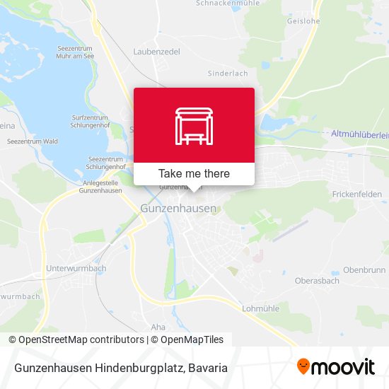 Gunzenhausen Hindenburgplatz map