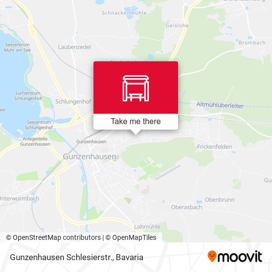 Gunzenhausen Schlesierstr. map