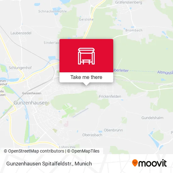 Карта Gunzenhausen Spitalfeldstr.