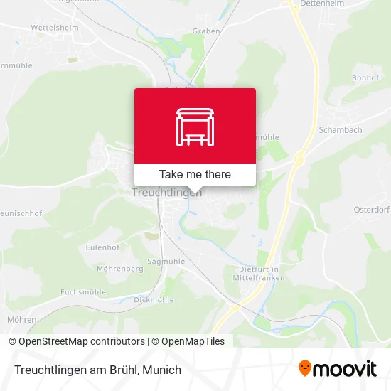 Карта Treuchtlingen am Brühl