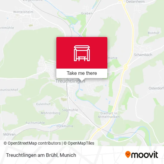 Карта Treuchtlingen am Brühl