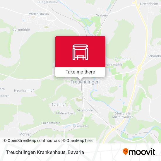 Treuchtlingen Krankenhaus map