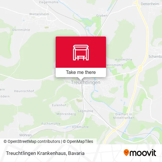 Карта Treuchtlingen Krankenhaus