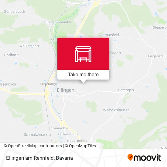 Карта Ellingen am Rennfeld