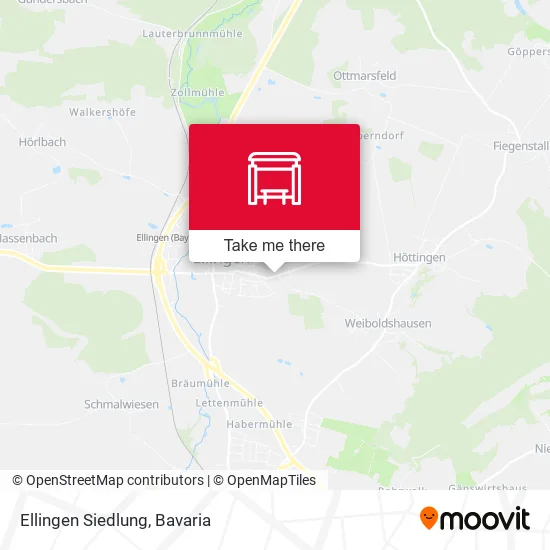 Карта Ellingen Siedlung