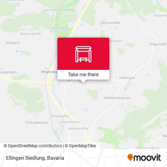 Карта Ellingen Siedlung
