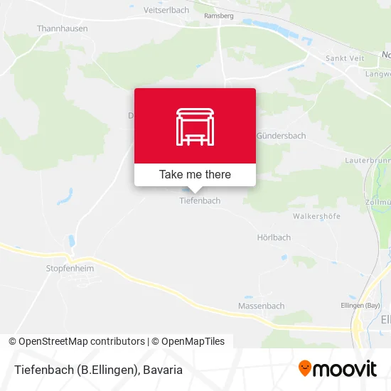 Карта Tiefenbach (B.Ellingen)