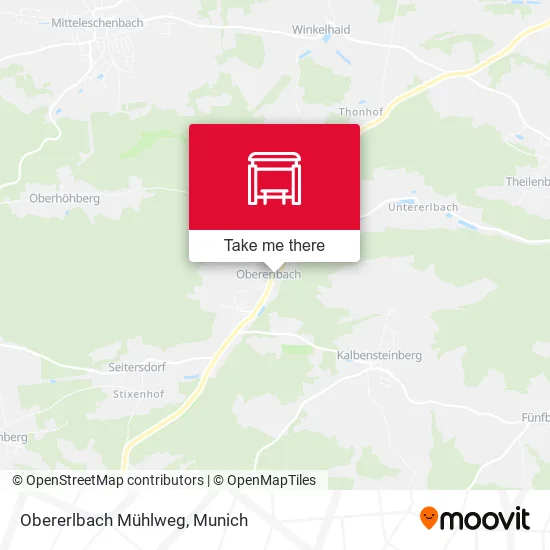 Карта Obererlbach Mühlweg