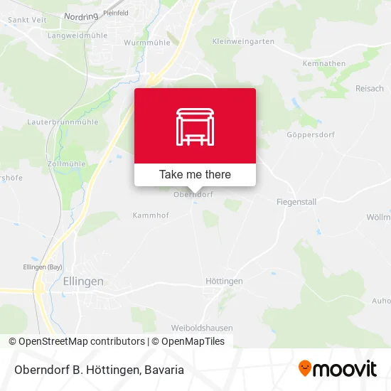 Карта Oberndorf B. Höttingen