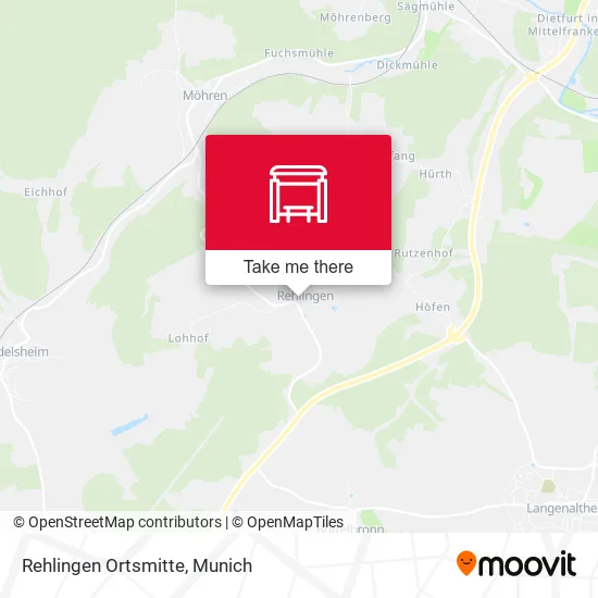 Карта Rehlingen Ortsmitte