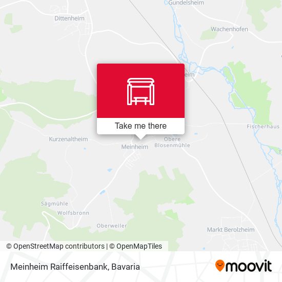 Meinheim Raiffeisenbank map