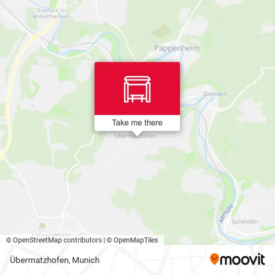 Карта Übermatzhofen