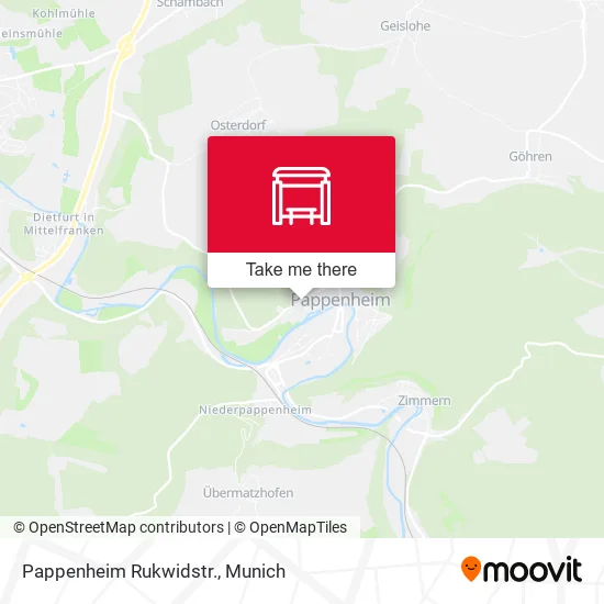 Карта Pappenheim Rukwidstr.