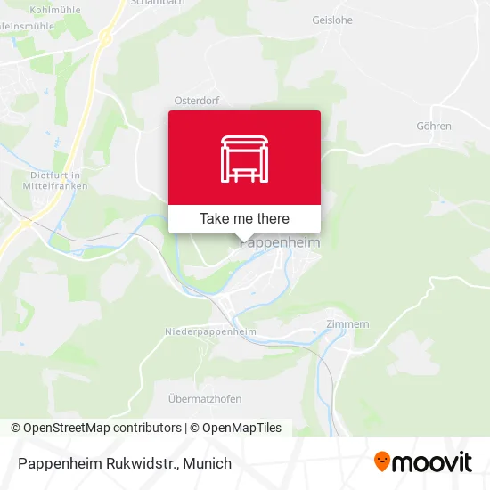 Карта Pappenheim Rukwidstr.