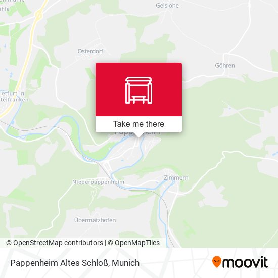 Pappenheim Altes Schloß map