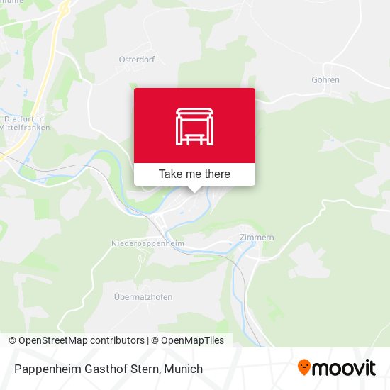 Pappenheim Gasthof Stern map
