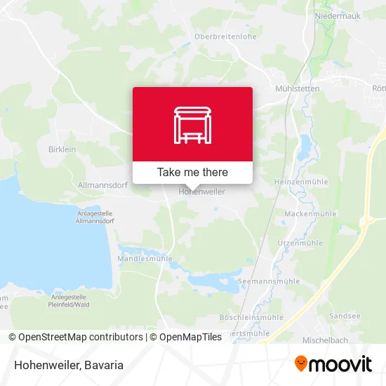 Карта Hohenweiler
