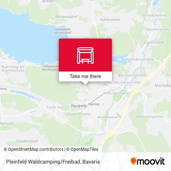 Карта Pleinfeld Waldcamping/Freibad