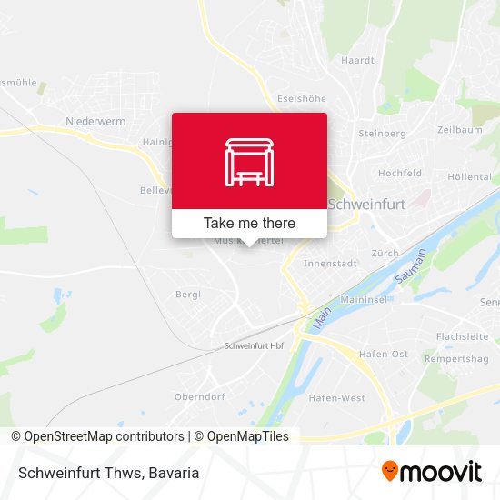 Schweinfurt Thws map