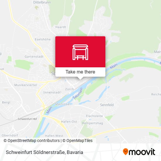 Schweinfurt Söldnerstraße map