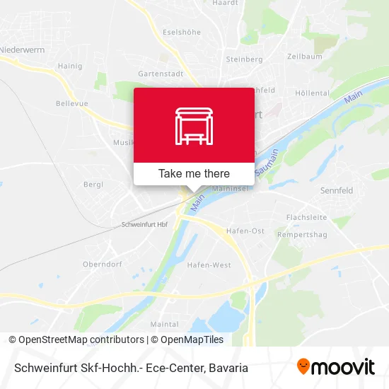Карта Schweinfurt Skf-Hochh.- Ece-Center