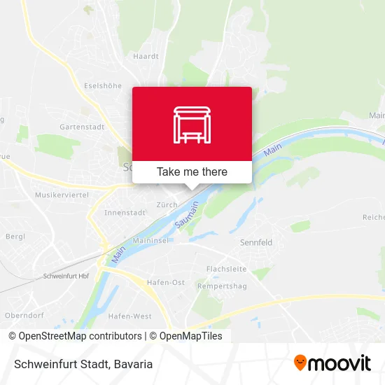 Карта Schweinfurt Stadt