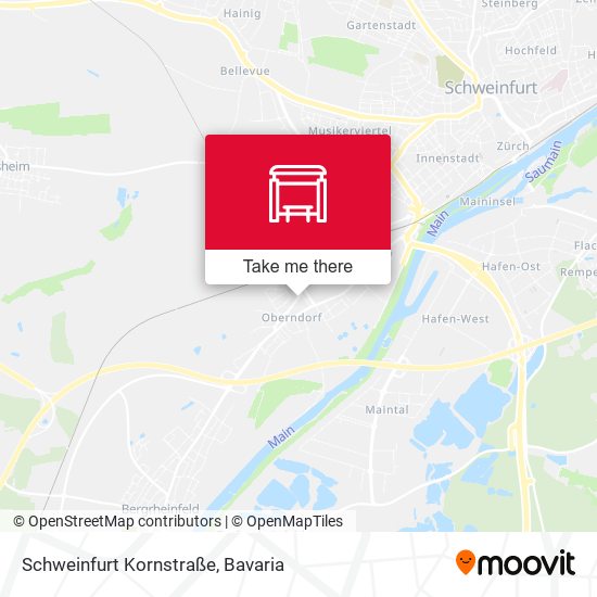 Schweinfurt Kornstraße map