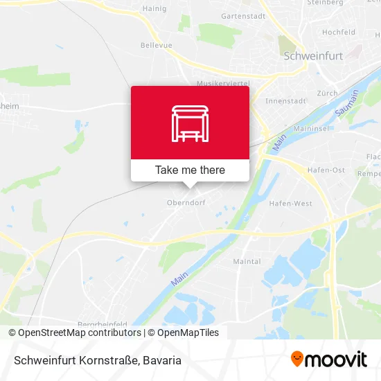 Карта Schweinfurt Kornstraße