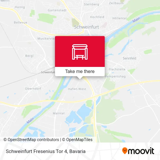 Карта Schweinfurt Fresenius Tor 4