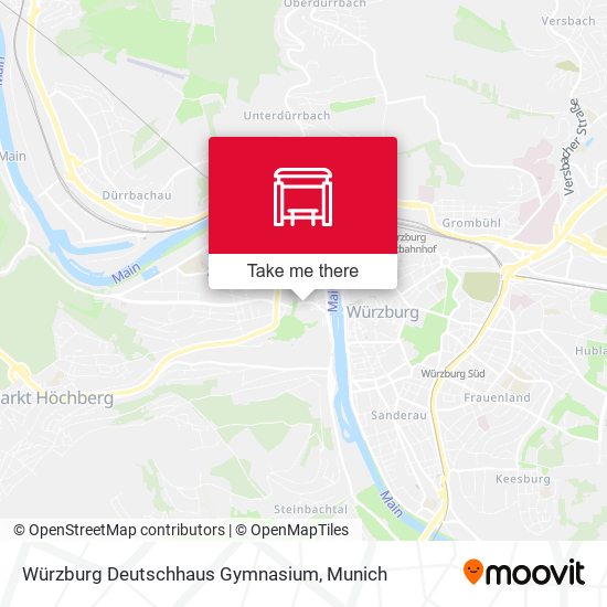 Würzburg Deutschhaus Gymnasium map
