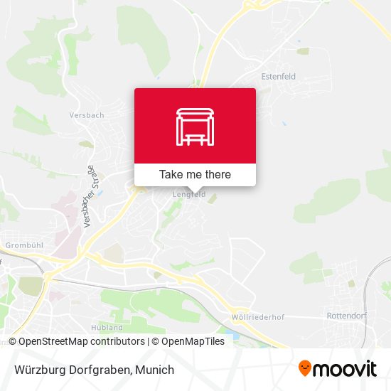 Würzburg Dorfgraben map
