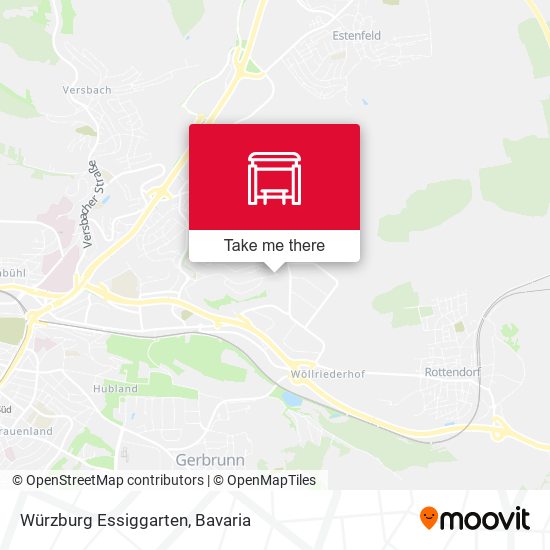 Würzburg Essiggarten map