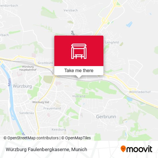 Würzburg Faulenbergkaserne map