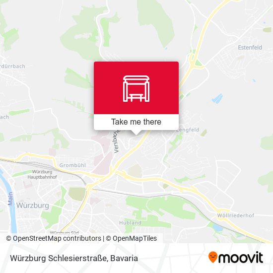 Würzburg Schlesierstraße map