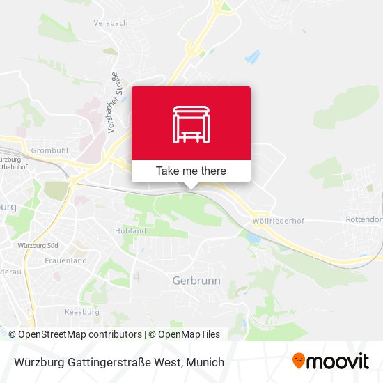 Würzburg Gattingerstraße West map