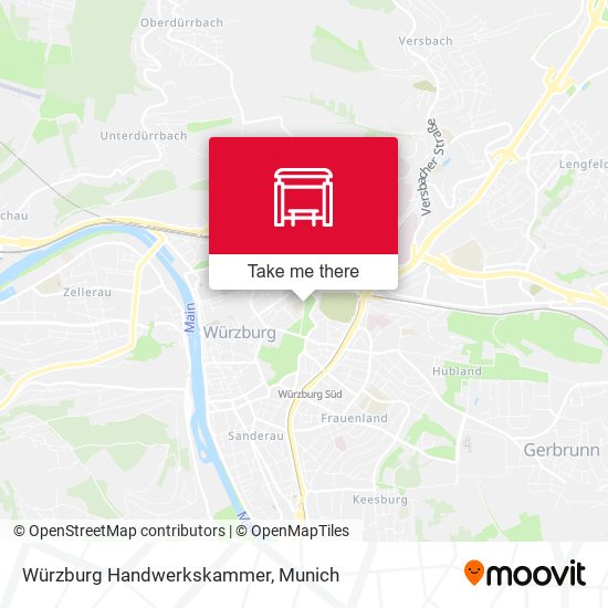 Würzburg Handwerkskammer map