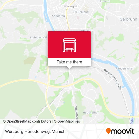 Würzburg Heriedenweg map